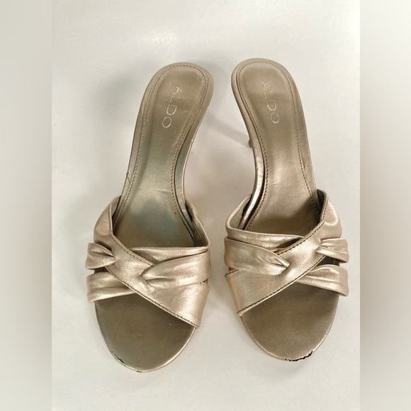 Kitten Heel Aldo Slides - Picture 6 of 6